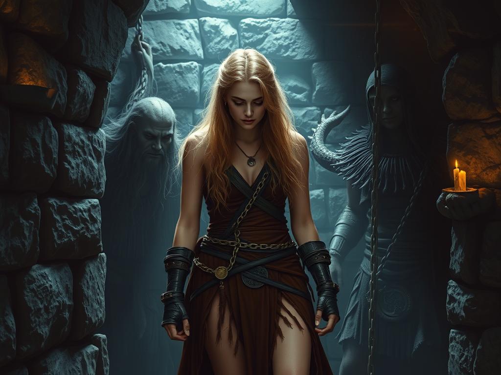 As She Wandered Deeper Into The Woods The Rustling Of Leaves And Snapping Of Twigs Beneath Her Feet