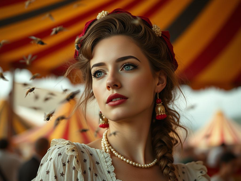 Woman On A Stage