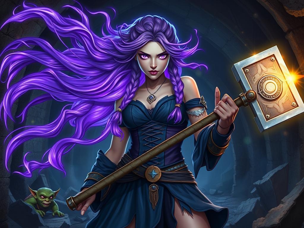 A Celestial Champion Stands Atop A Floating Temple At The Edge Of A Collapsing Star Her Armor Fused