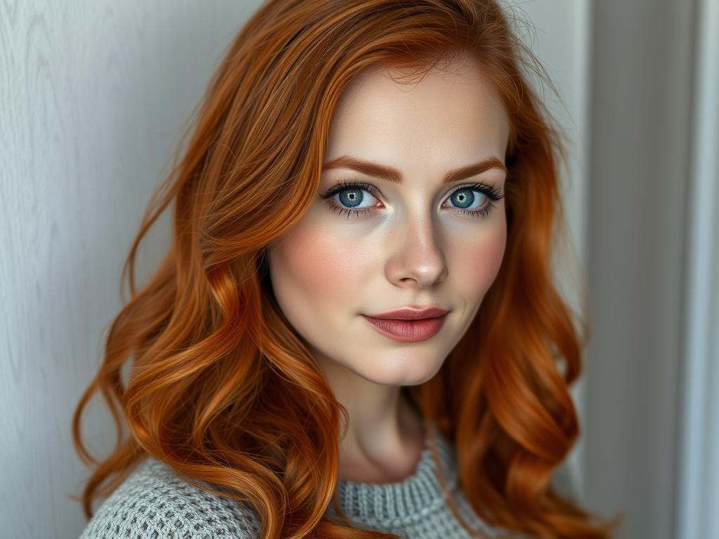 Beautufull Woman In Fur Coat