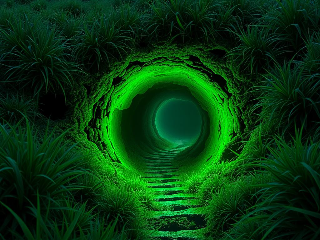 A Surreal And Vibrant Scene Of A Mystical Concert In A Cosmic Setting Where Music Takes Visual Form