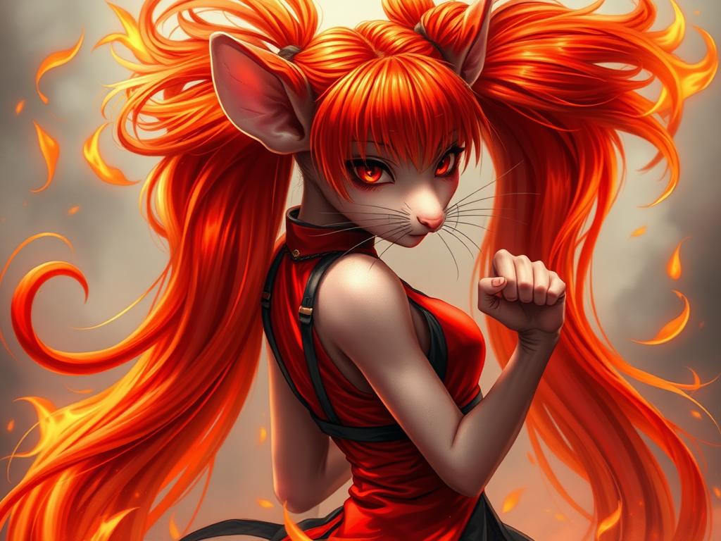 A  Girl Dancing In Red