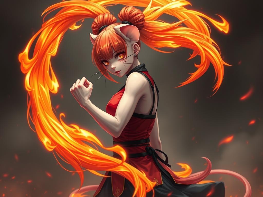 A Vibrant Cartoon Hero Facing Off Against A Massive Cloud Of Dark Smoke Colorful Powers Clashing Lightning