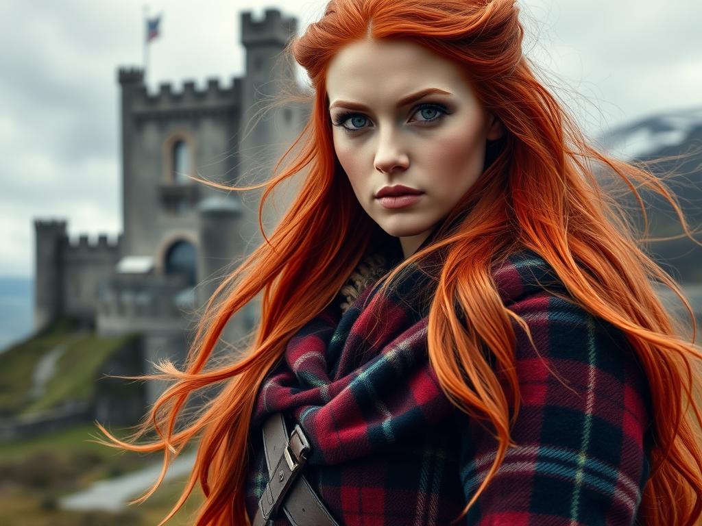 Beautufull Woman In Fur Coat