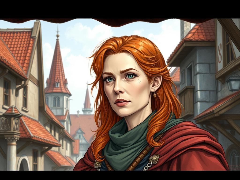 The Image Depicts A Character With A Unique Stylized Appearance Against A Dark Urban Backdrop Here's