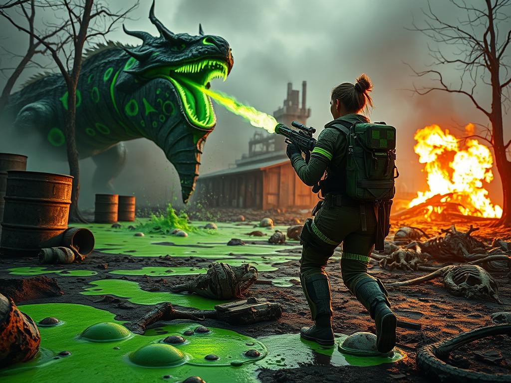 A Chaotic Scene From Saints Row With Characters Fighting And Vehicles Exploding In The Background