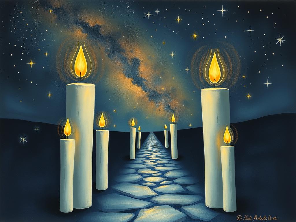 'A Whimsical Scene Along The Persian Gulf Coast At Dusk Where A Group Of Four Miniature Figures In Elegant
