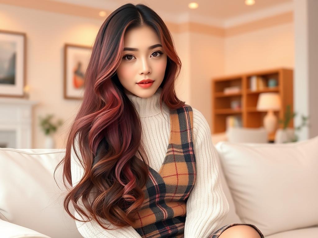 Pastel Pink Haired K-pop Korean Idol That Has Brown Eyes And Makeup On Park Hyunju Is A Striking Figure