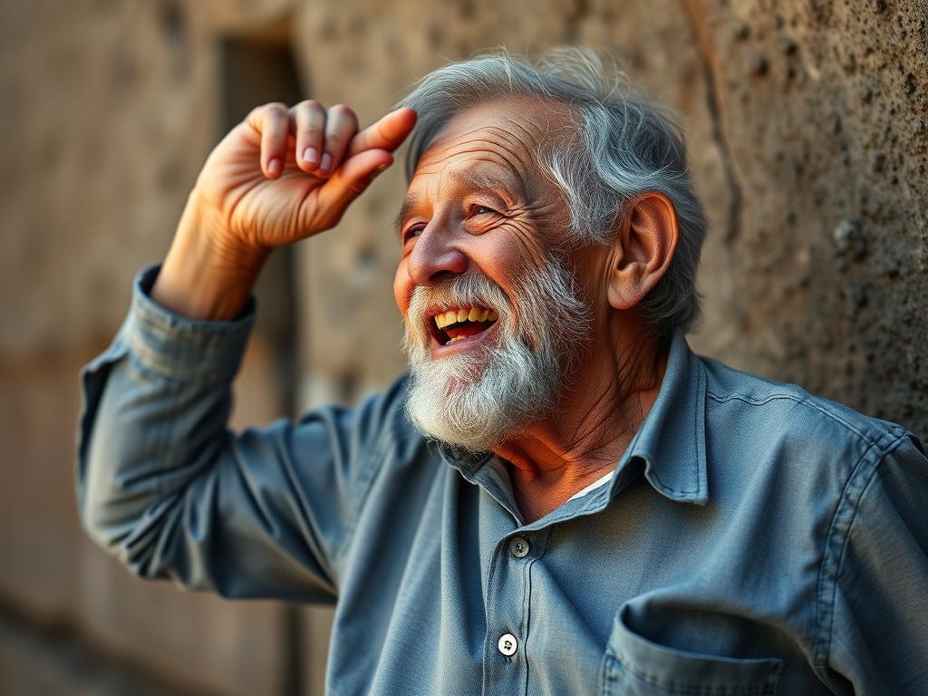 5 Hombre De 70 Años Sonriendo Vestidos Con Ropa Abrigada