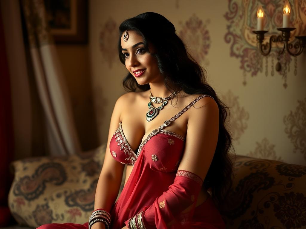 Desi Bhabhi Midriff Topless